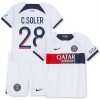 Maillot de Supporter Paris Saint-Germain C. Soler 28 Extérieur 2023-24 Pour Enfant